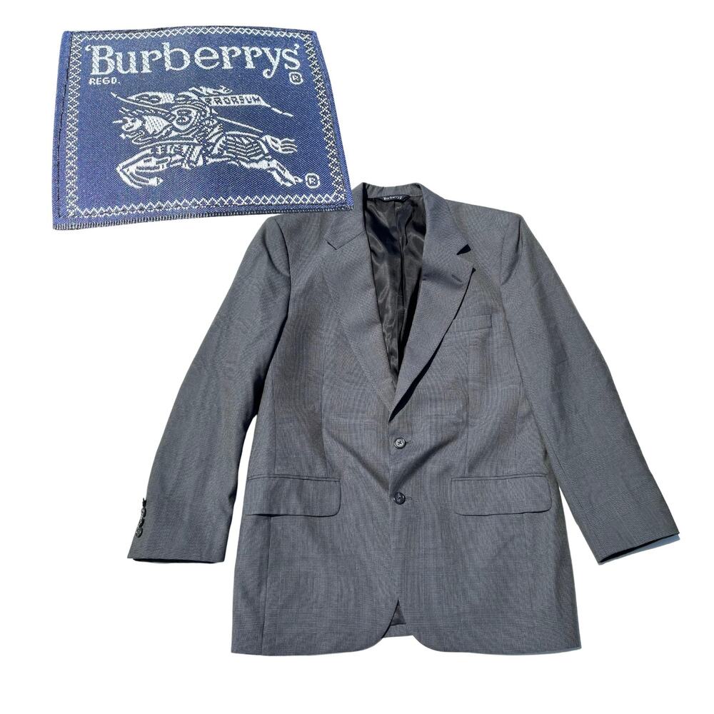 Vintage Burberry's wool suit jacket men’s blazer sport coat size 42R